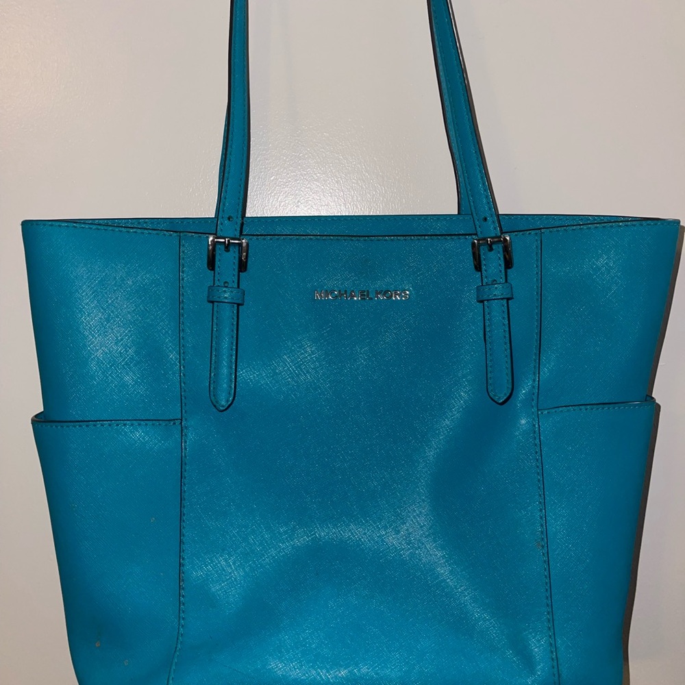 Michael Kors Blue Tote Bag